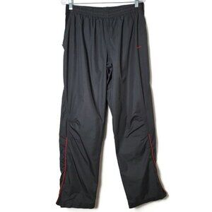 Nike Gray Storm Fit Windbreaker Mesh Lined Track Pants Side Zippers Large